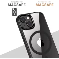   JT Berlin Pankow Hybrid MagSafe Hátlap Apple iPhone 15 Fekete, Átlátszó MagSafe kompatibilis 11040