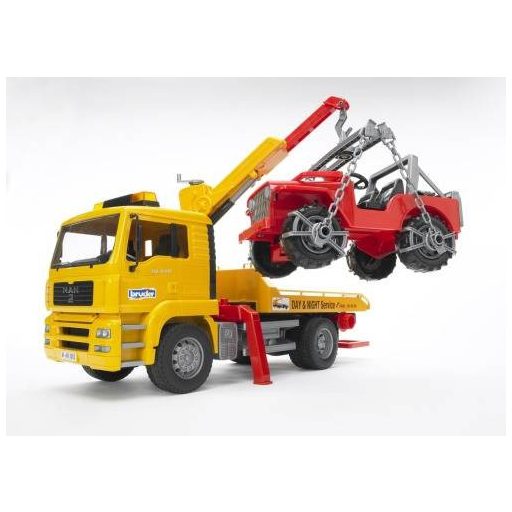 bruder MAN TGA vontató terepjáróval Kész modell Haszonjármű modell