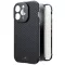 Black Rock 360° Glass Cover Apple iPhone 15 Pro Karbon Induktív töltés, Ütésálló 1310TGCB02