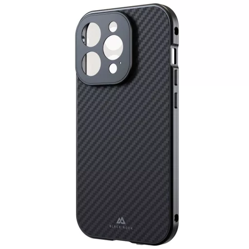 Black Rock 360° Glass Cover Apple iPhone 15 Pro Karbon Induktív töltés, Ütésálló 1310TGCB02