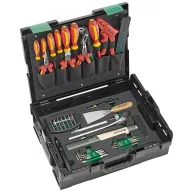   Stahlwille 97830702 STW L-BoXX Elektrikset Szerszámos láda tartalommal ABS műanyag Fekete, Zöld