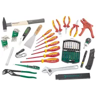   Stahlwille 97830702 STW L-BoXX Elektrikset Szerszámos láda tartalommal ABS műanyag Fekete, Zöld