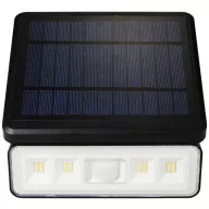   Sygonix SY-5972856 Napelemes fali fényszóró mozgásérzékelővel LED Fixen beépített LED-es 8 W Fekete
