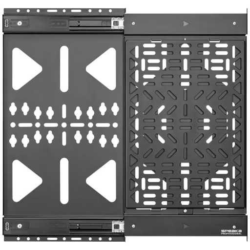 SpeaKa Professional AV készülék fali tartó fiókba Alkalmas sorozat: Univerzális Matt fekete