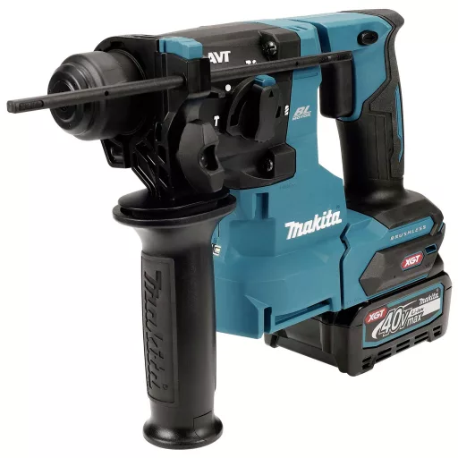 Makita HR010GD201 SDS-Plus-Akkus kombi kalapács 40 V 2.5 Ah Lítiumion 2. akkuval, Töltővel