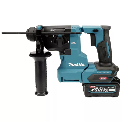 Makita HR010GD201 SDS-Plus-Akkus kombi kalapács 40 V 2.5 Ah Lítiumion 2. akkuval, Töltővel