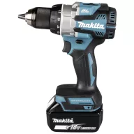   Makita DDF489RTJ DDF489RTJ Akkus fúrócsavarozó 18 V 5.0 Ah Lítiumion kefe nélkül, 2. akkuval, Töltővel
