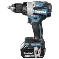   Makita DHP489RTJ 2 sebességfokozat-Akkus ütvefúró-csavarozó 620 W kefe nélkül, 2. akkuval, Töltővel