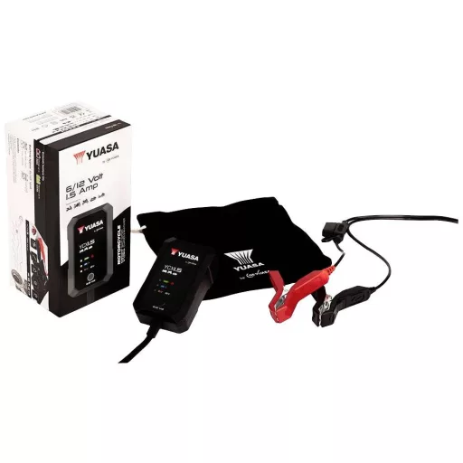 Yuasa Ólomakku töltő YCX1.5 6 V, 12 V Töltőáram (max.) 1.5 A