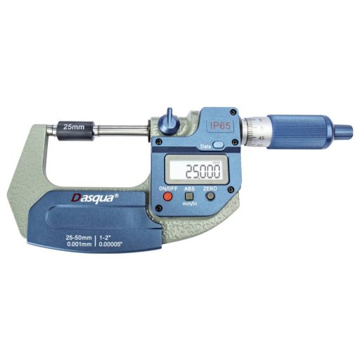 Dasqua 4410-1110-A Új, továbbfejlesztett digitális külső mikrométer IP65 dupla IP67 chippel