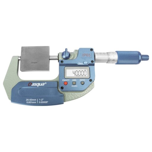Dasqua 4410-1110-A Új, továbbfejlesztett digitális külső mikrométer IP65 dupla IP67 chippel
