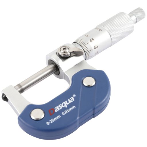 Dasqua 4111-5205 4111-5205 Mikrométer 0 - 25 mm Leolvasás: 0.01 mm