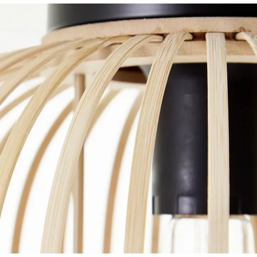 Brilliant 92859/09 Enca Mennyezeti lámpa E27 60 W Natúr, Fekete