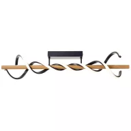   Brilliant G99350/76 Amalia LED-es mennyezeti lámpa LED Fixen beépített LED-es EEK: D (A - G) 34 W Fa, Fekete