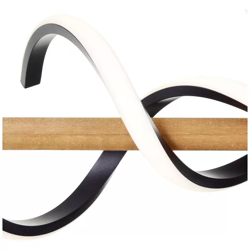 Brilliant G99350/76 Amalia LED-es mennyezeti lámpa LED Fixen beépített LED-es EEK: D (A - G) 34 W Fa, Fekete