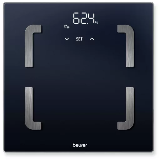 Beurer BF 880 WiFi Testzsíranalizáló mérleg digitális Mérési tartomány (max.)=180 kg Fekete