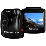   Transcend DrivePro™ 250 Autós kamera Látószög, vízszintes (max.)=140 ° 12 V, 24 V GPS radarfelismeréssel, időrács, G érzékelő, WDR, Ütközés figyelmeztetés,