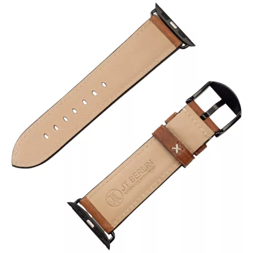 JT Berlin Watchband Charlie Karpánt 42 mm, 44 mm, 45 mm, 49 mm M Barna, Fekete Watch Series 1, Watch Series 2, Watch Series 3, Watch Series 4, Watch Series 5,