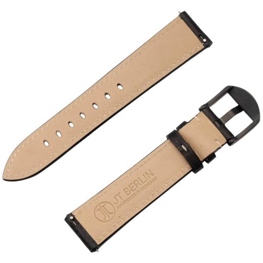 JT Berlin Watchband Charlie Karpánt 44 mm, 40 mm, 47 mm, 43 mm, 45 mm, 46 mm, 42 mm, 41 mm M Fekete