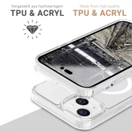   JT Berlin Pankow Clear MagSafe Hátlap Apple iPhone 13 Átlátszó MagSafe kompatibilis, Ütésálló 10919
