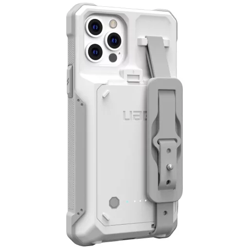 Urban Armor Gear Workflow Healthcare Battery Case Hátlap Apple iPhone 14, iPhone 13 Fehér Beépített akku, Ütésálló, beépített mobiltelefon fogantyú 114020BW4130