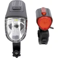   FISCHER FAHRRAD TWIN-60/30/15 Kerékpár világítás készlet LED Fekete