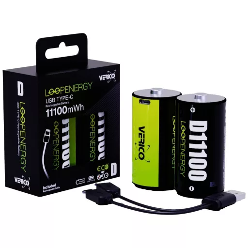 Verico LoopEnergy Góliátakku Lítiumion 7400 mAh 1.5 V 2 db