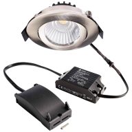   Deko Light 565378 Dione LED-es beépíthető lámpa EEK: E (A - G) LED Fixen beépített LED-es 8.50 W Nikkel