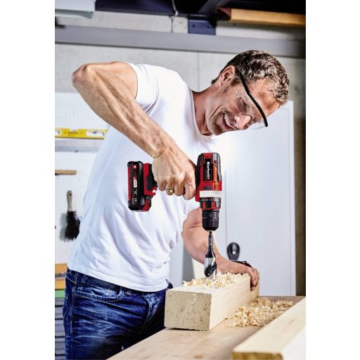 Einhell Power X-Change TE-CD 18/40 Li 1855565+2936800 Akkus fúrócsavarozó 18 V Lítiumion töltő nélkül, akku nélkül, 16 részes bit készlettel