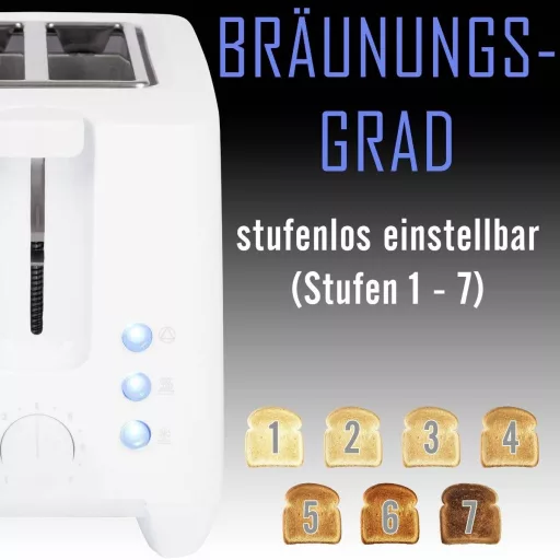 Clatronic TA 3801 W Kenyérpirító Fehér