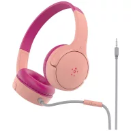   Belkin SoundForm Mini On Ear headset Vezetékes Rózsaszín Hangerő korlátozás