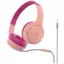 Belkin SoundForm Mini On Ear headset Vezetékes Rózsaszín Hangerő korlátozás