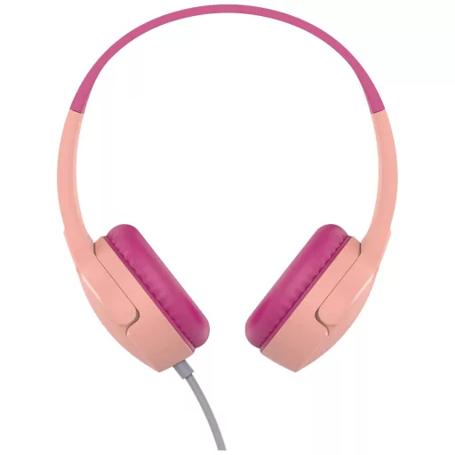 Belkin SoundForm Mini On Ear headset Vezetékes Rózsaszín Hangerő korlátozás