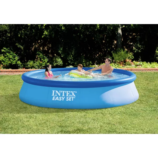 Intex Easy Set Pool Easy Pool (felfújható medence) 5621 l (Ø x Ma) 366 cm x 76 cm Szűrő szivattyúval, Vezetékkel