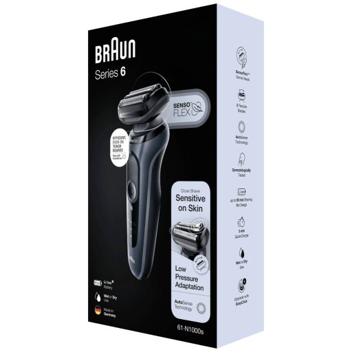 Braun Series 6 61-N1000S Fólia borotva Fekete