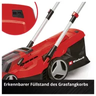   Einhell Professional GP-CM 36/450 Power X-Change Akku Akkus fűnyíró #####inkl. Twincharger Ladegerät, 2 db akkuval 4000 mAh 18 V Vágási szélesség (max.) 38 cm