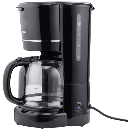 Severin 4320 Kávéfőző Fekete Kapacitás, csésze=10 Üveg kanna, Melegentartás