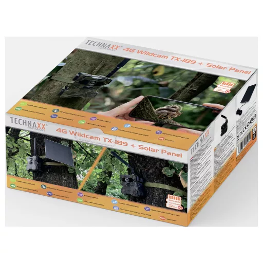 Technaxx TX-189 Vadmegfigyelő kamera 4G képátvitel, No-Glow LED-ek, Hangfelvevő Zöld-barna, Zöld-fekete (fluoreszkáló)
