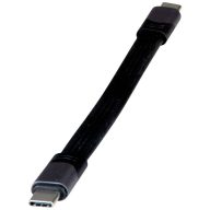   Roline USB kábel USB4™ USB-C® dugó, USB-C® dugó 15.00 m Fekete Árnyékolt 11.02.9078