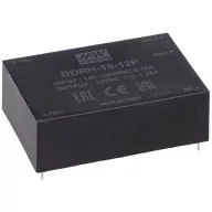   MEAN WELL DDRH-15-15P DC/DC feszültségváltó, nyák 15 V/DC Kimenetek száma:1 x Tartalom, tartalmi egységek rendelésenként 1 db