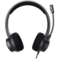   Trust Ayda Számítógép On Ear headset Vezetékes Stereo Fekete Noise Cancelling Headset, Hangerő szabályozás, Mikrofon némítás