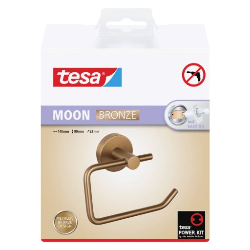 tesa MOON BRONZE Toalettpapír tartó Ragasztó Fém