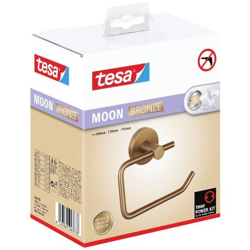 tesa MOON BRONZE Toalettpapír tartó Ragasztó Fém