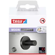   tesa MOON GRAPHITE Törülközőtartó akasztó Ragasztó Fém