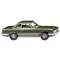 Wiking 014040 H0 Személygépkocsi modell Mercedes Benz 350 SL, cipruszöld met.
