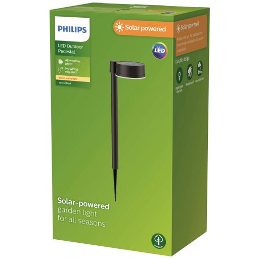 Philips LED 8720169265646 Vynce Napelemes kerti lámpa LED 1.5 W Fekete