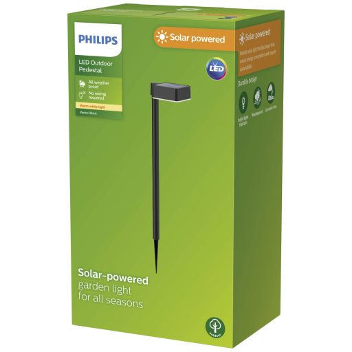 Philips LED 8720169265684 Vynce Napelemes kerti lámpa LED 1.5 W Fekete