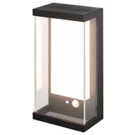   V-TAC 23032 VT-1193-B Napelemes kültéri fali lámpa mozgásjelzővel LED LED 1 W Tiszta fekete