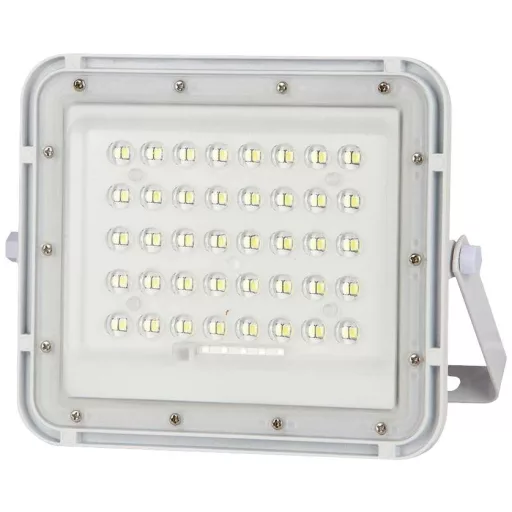 V-TAC VT-40W 7839 LED-es fényszóró, Napelem modul 6 W Hidegfehér Fehér
