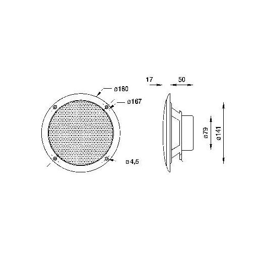 Visaton FR 16 WP - 4 Ohm 6.5 coll 16 cm Szélessávú hangszóró 60 W 4 Ω Fekete Tengervíznek ellenálló
